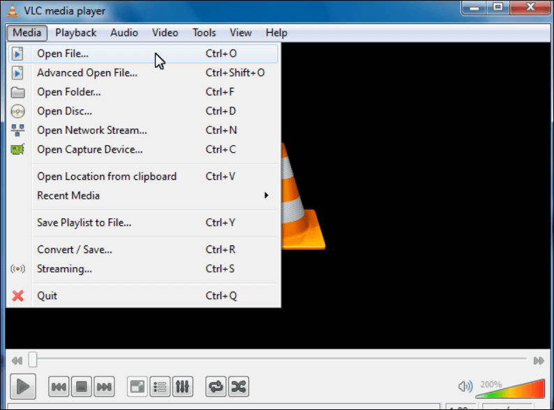 MOV openen via VLC