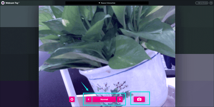 maak een foto met het webcamspeelgoed