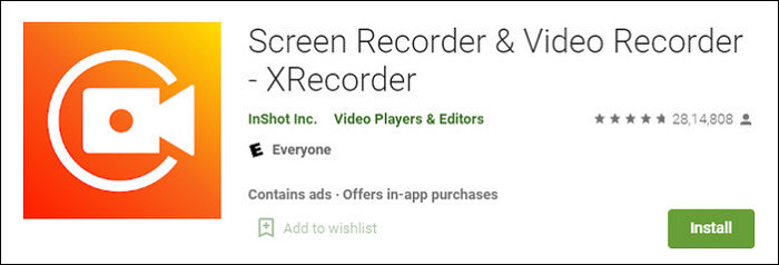 X-recorder voor schermopname op Android