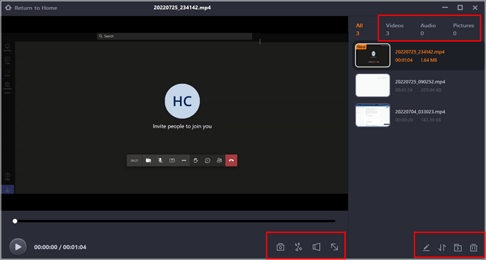 Selecteer Teams-vergaderingsvideo