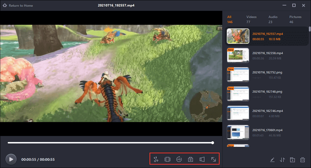 game-opname bestandsdeling