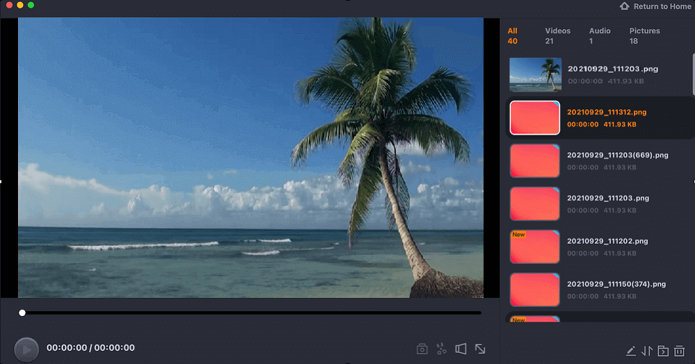 Schermafbeeldingen bekijken