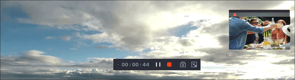 scherm en webcam tegelijkertijd opnemen