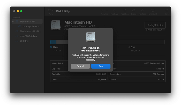 opstartschijf herstellen