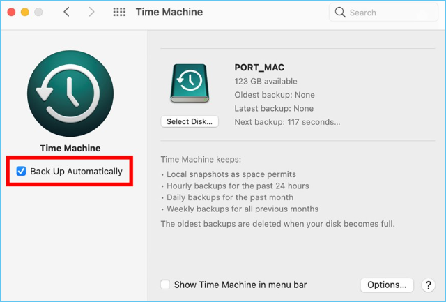 automatisch een back-up maken van mac