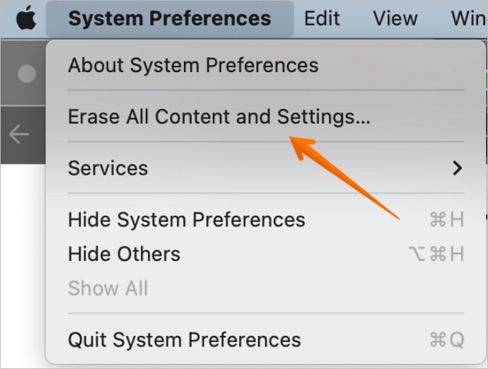 wis alle inhoud en instellingen