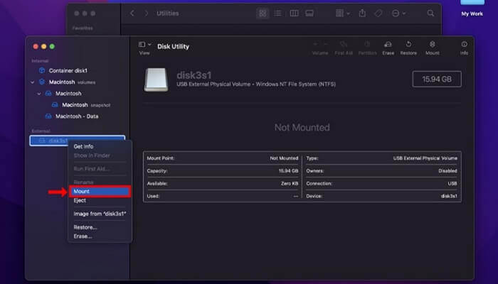 klik op het bestandsmenu