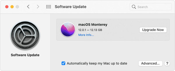 Update naar macos Monterey