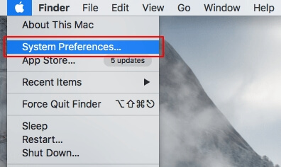 Open systeemvoorkeur op Mac