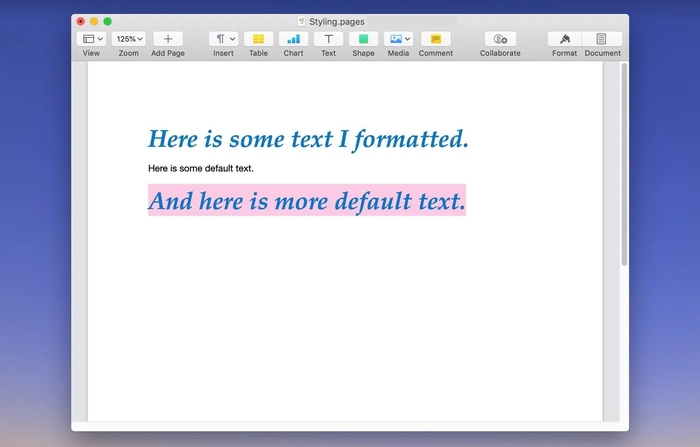 plak stijl woord mac