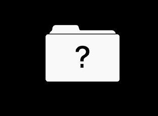 start mac op met een knipperend vraagteken