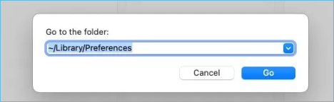 typ in ga naar de map