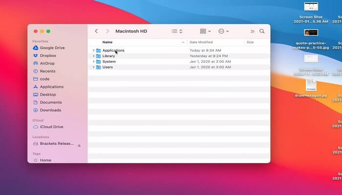 instellingen zichtbaar maken stap 2