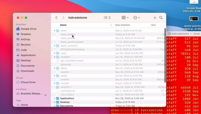 instellingen zichtbaar maken stap 3