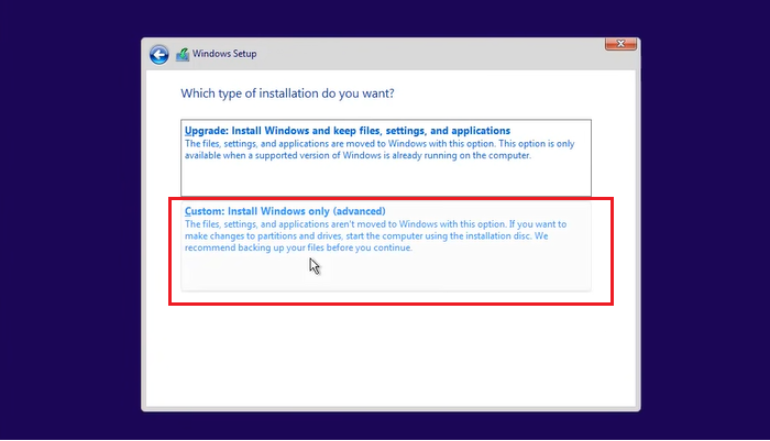 verplaats os naar ssd zonder te klonen stap 8