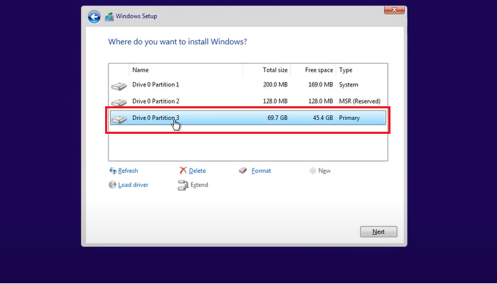 verplaats os naar ssd zonder te klonen stap 9