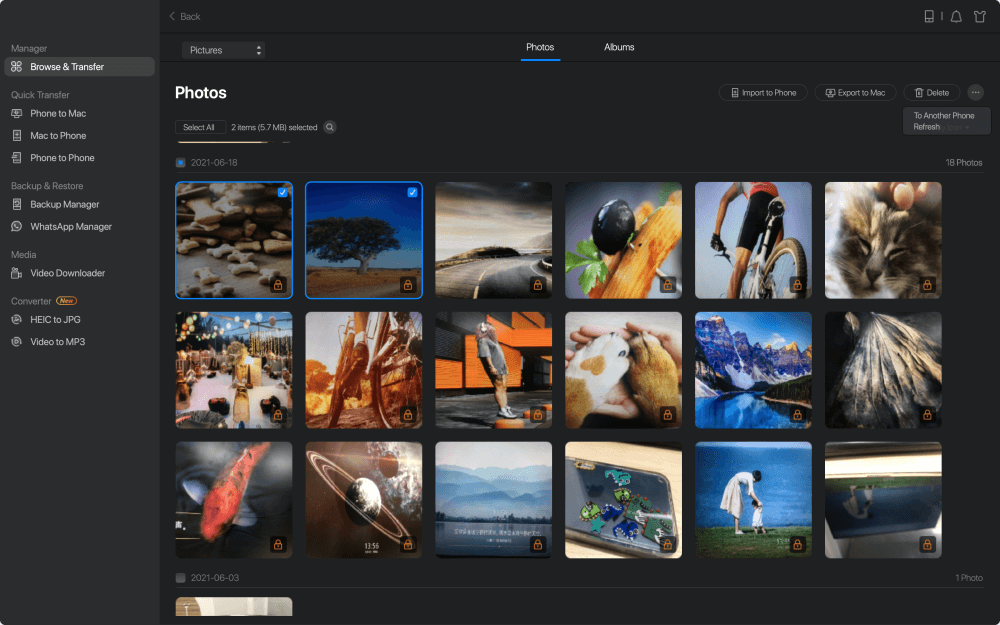Hoe fotoalbums over te zetten van iPad naar Mac - Stap 2