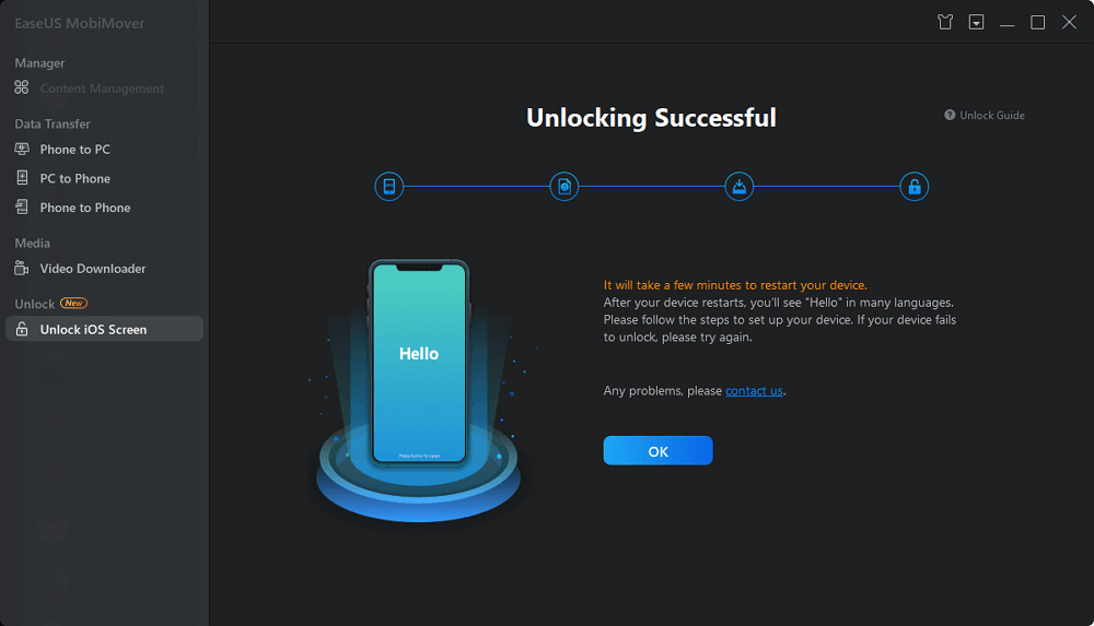 Ontgrendel de iPhone succesvol