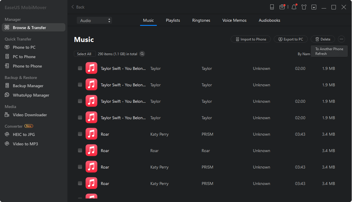 muziek overbrengen van iPod naar computer - stap 3
