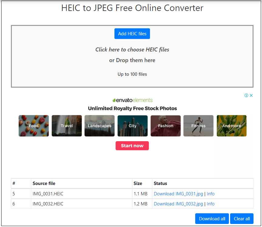 Batch online HEIC naar JPG converteren