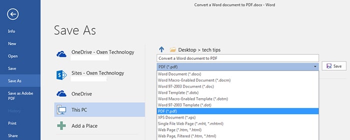 Converteer WhatsApp Chat naar PDF