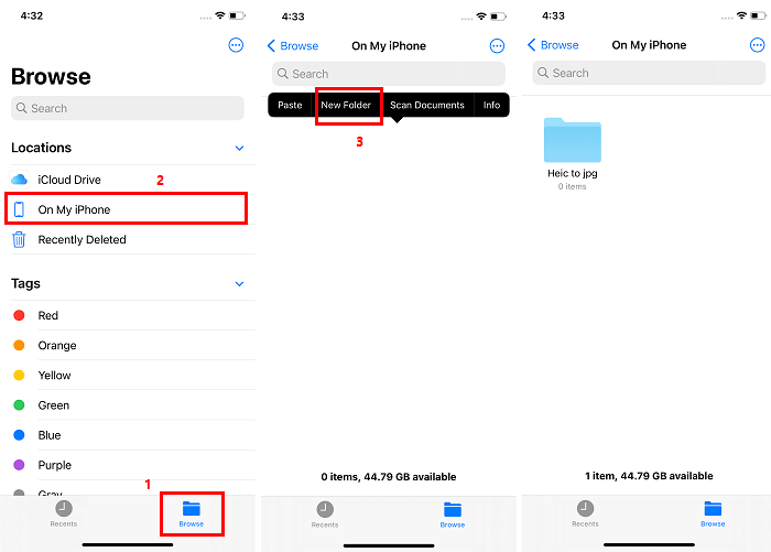 Converteer HEIC naar JPG op iPhone