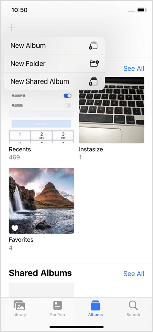 Hoe foto's naar een nieuw album op de iPhone te verplaatsen