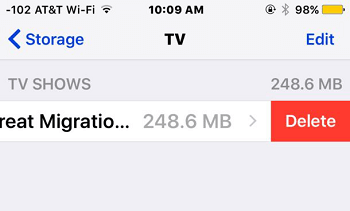 Verwijder video's van de iPhone via de app Instellingen