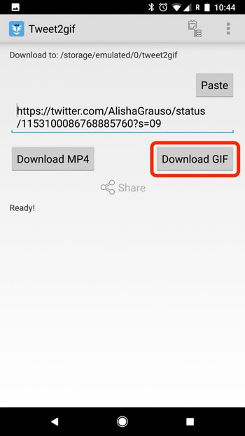 Download GIF's van Twitter