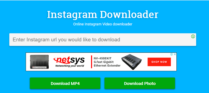 Online Instagram naar MP4-downloader