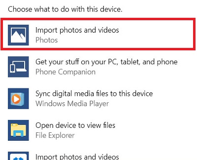 Foto's importeren van iPhone naar pc via AutoPlay