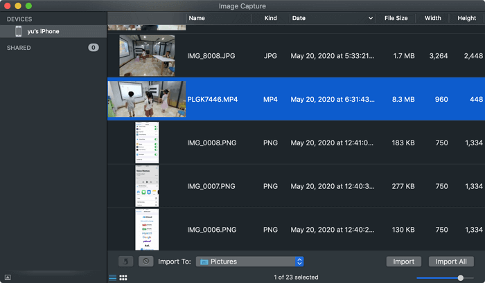 Hoe foto's van iPhone naar flashstation op Mac over te zetten