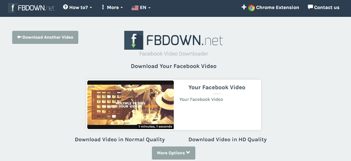 Hoe een video van Facebook te downloaden met online video-downloader