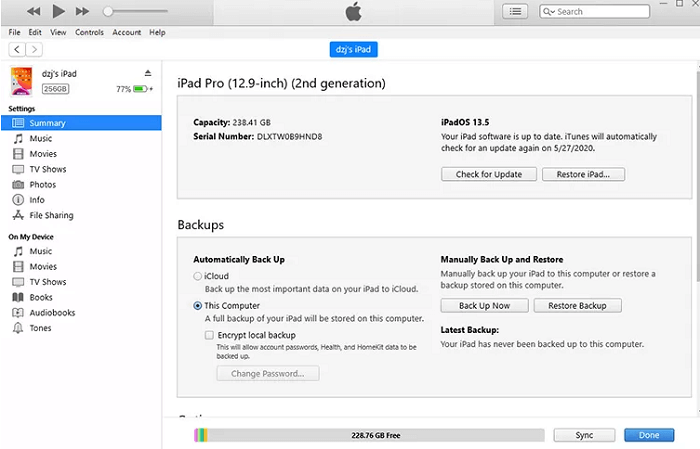 Hoe verwijderde foto's op iPad te herstellen met iTunes