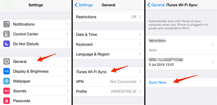 Synchroniseer iPhone met iTunes
