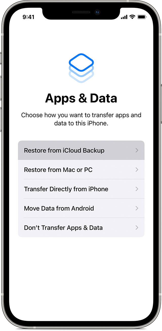 Herstel iPhone vanaf iCloud-back-up
