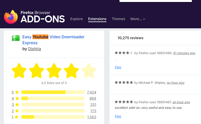 Firefox-add-on om audio van YouTube op te slaan