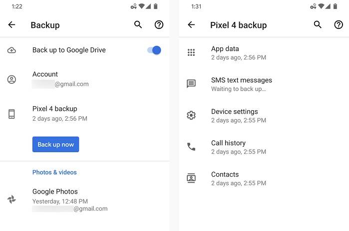 Maak een back-up van je telefoon naar Google Drive