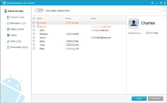 preview en herstel verwijderde .apk-bestanden