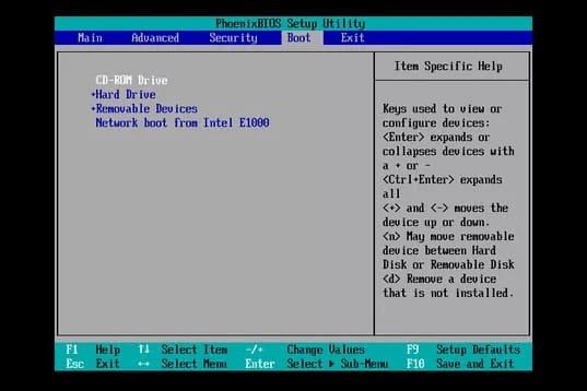 BIOS setup-hulpprogramma 1