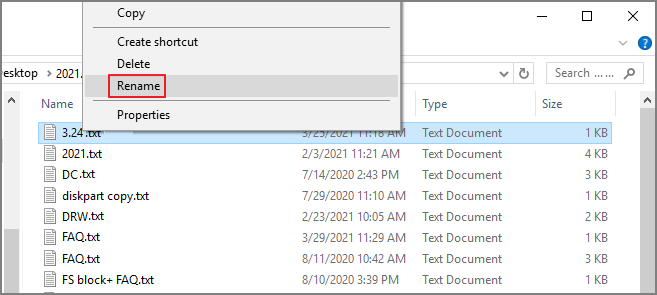 verander bestandstype 1