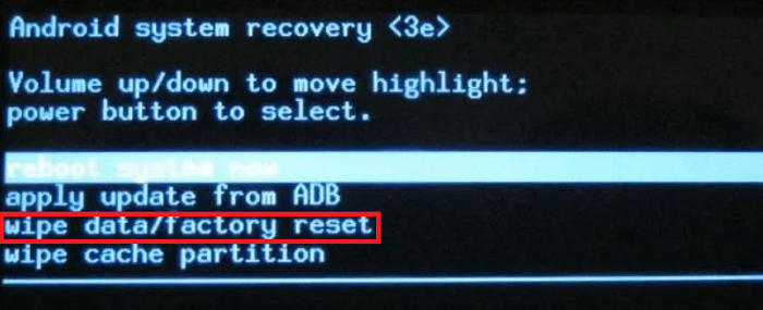 kies gegevens wissen