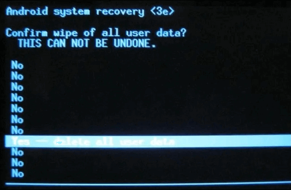 Verwijder alle gebruikersdata