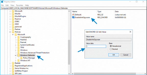 windows defender uitschakelen
