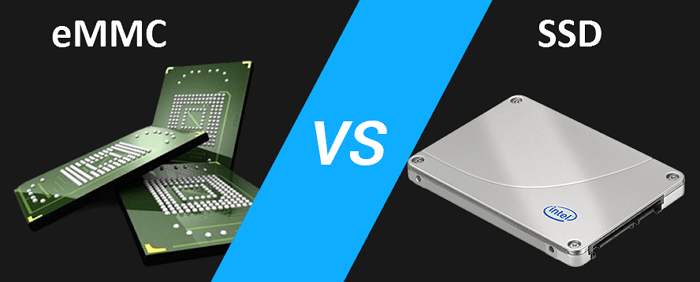 indruk plafond native eMMC vs. SSD: wat is het verschil en hoe vervang ik eMMC door SSD - EaseUS