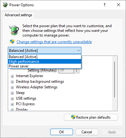 kies voor hoge prestaties