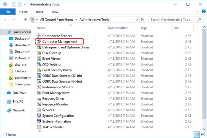 Computerbeheer invoeren