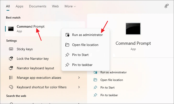 open opdrachtprompt windows 11