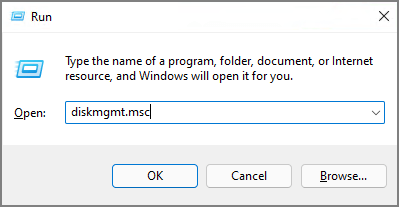 open schijfbeheer vanuit run