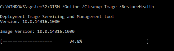 gebruik sfc en dism commando